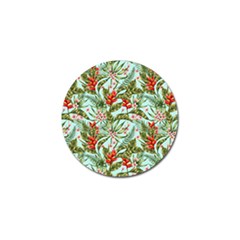 Tropical Flowers Golf Ball Marker by goljakoff