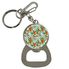 Tropical Flowers Bottle Opener Key Chain by goljakoff