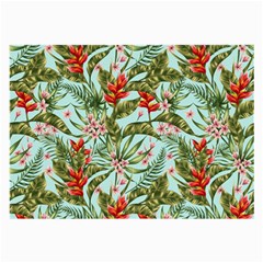 Tropical Flowers Large Glasses Cloth (2 Sides) by goljakoff