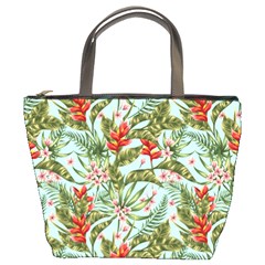 Tropical Flowers Bucket Bag by goljakoff