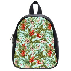 Tropical Flowers School Bag (small) by goljakoff