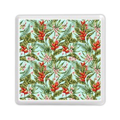 Tropical Flowers Memory Card Reader (square) by goljakoff