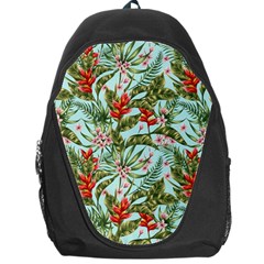 Tropical Flowers Backpack Bag by goljakoff