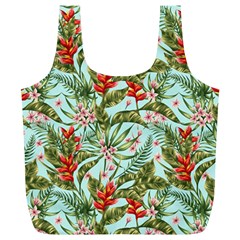 Tropical Flowers Full Print Recycle Bag (xl) by goljakoff