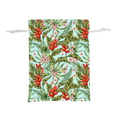 Tropical Flowers Lightweight Drawstring Pouch (m) by goljakoff