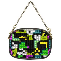 Drawn Squares                                                     Chain Purse (two Sides) by LalyLauraFLM