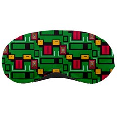 Rectangles On A Green Background                                                        Sleeping Mask by LalyLauraFLM