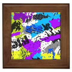 Shaky Shapes                                                          Framed Tile by LalyLauraFLM