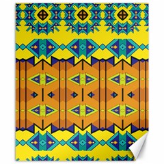 Tribal Pattern                                                          Canvas 8  X 10  by LalyLauraFLM