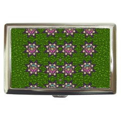 Star Over The Healthy Sacred Nature Ornate And Green Cigarette Money Case by pepitasart