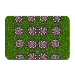 Star Over The Healthy Sacred Nature Ornate And Green Plate Mats by pepitasart