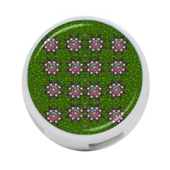 Star Over The Healthy Sacred Nature Ornate And Green 4-port Usb Hub (two Sides) by pepitasart