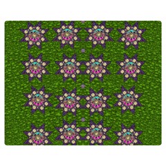 Star Over The Healthy Sacred Nature Ornate And Green Double Sided Flano Blanket (medium)  by pepitasart