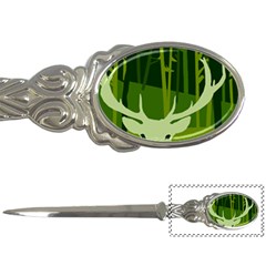 Forest Deer Tree Green Nature Letter Opener