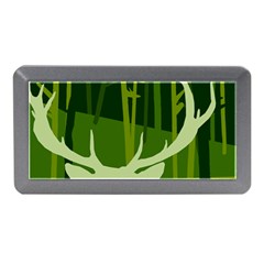 Forest Deer Tree Green Nature Memory Card Reader (mini) by HermanTelo