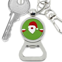 Santa Claus Hat Christmas Bottle Opener Key Chain by Mariart