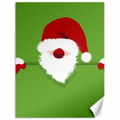 Santa Claus Hat Christmas Canvas 18  X 24  by Mariart