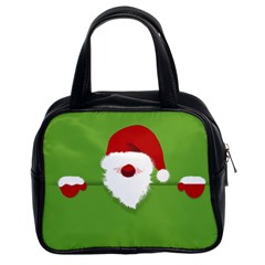 Santa Claus Hat Christmas Classic Handbag (two Sides) by Mariart