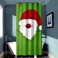 Santa Claus Hat Christmas Shower Curtain 36  X 72  (stall)  by Mariart