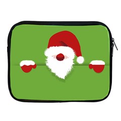 Santa Claus Hat Christmas Apple Ipad 2/3/4 Zipper Cases by Mariart