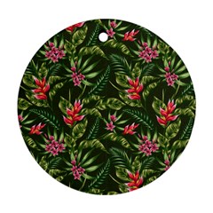 Tropical Flowers Ornament (round) by goljakoff