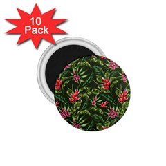 Tropical Flowers 1 75  Magnets (10 Pack)  by goljakoff