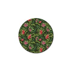 Tropical Flowers Golf Ball Marker by goljakoff