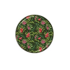 Tropical Flowers Hat Clip Ball Marker by goljakoff