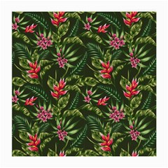 Tropical Flowers Medium Glasses Cloth (2 Sides) by goljakoff