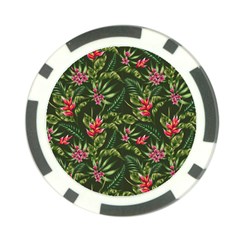 Tropical Flowers Poker Chip Card Guard (10 Pack) by goljakoff