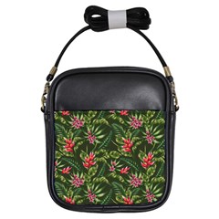 Tropical Flowers Girls Sling Bag by goljakoff