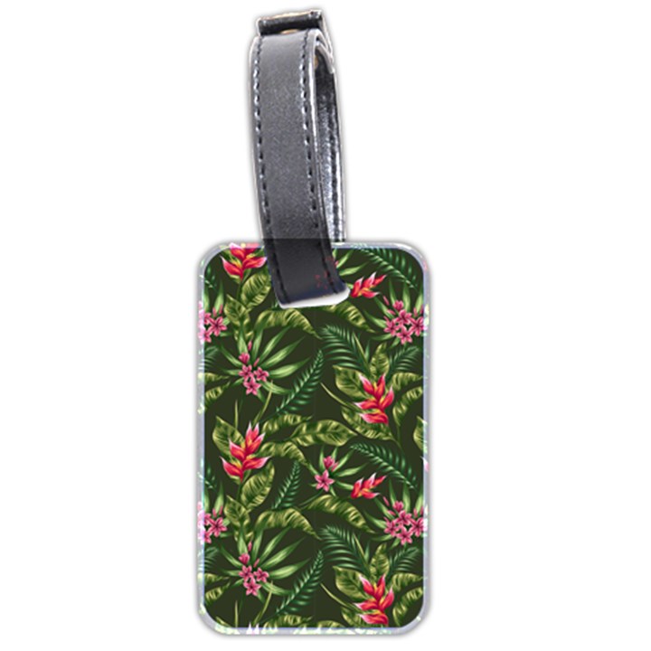 Tropical flowers Luggage Tag (two sides)