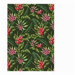 Tropical Flowers Small Garden Flag (two Sides) by goljakoff