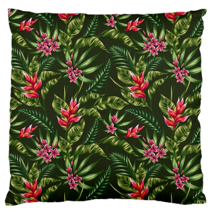 Tropical flowers Large Cushion Case (Two Sides)