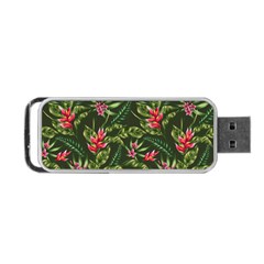 Tropical Flowers Portable Usb Flash (one Side) by goljakoff