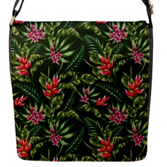 Tropical Flowers Flap Closure Messenger Bag (s) by goljakoff