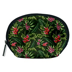 Tropical Flowers Accessory Pouch (medium) by goljakoff