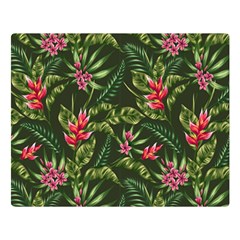 Tropical Flowers Double Sided Flano Blanket (large)  by goljakoff