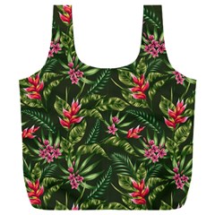 Tropical Flowers Full Print Recycle Bag (xxxl) by goljakoff