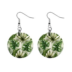 Green Leaves Mini Button Earrings by goljakoff