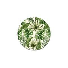 Green Leaves Golf Ball Marker by goljakoff