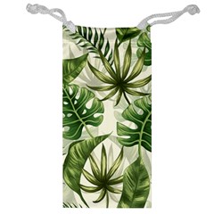 Green Leaves Jewelry Bag by goljakoff