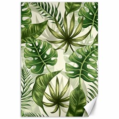 Green Leaves Canvas 24  X 36  by goljakoff