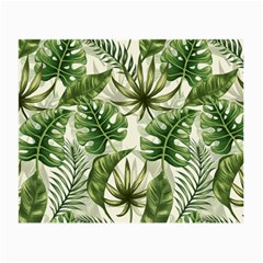 Green Leaves Small Glasses Cloth (2 Sides) by goljakoff