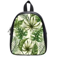 Green Leaves School Bag (small) by goljakoff