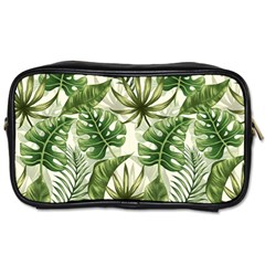 Green Leaves Toiletries Bag (two Sides) by goljakoff