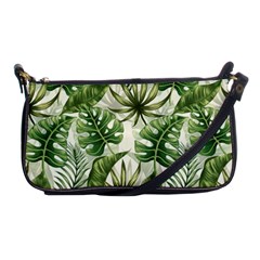 Green Leaves Shoulder Clutch Bag by goljakoff