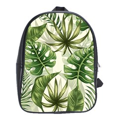 Green Leaves School Bag (xl) by goljakoff