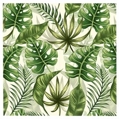 Green Leaves Wooden Puzzle Square by goljakoff