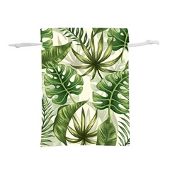 Green Leaves Lightweight Drawstring Pouch (s) by goljakoff